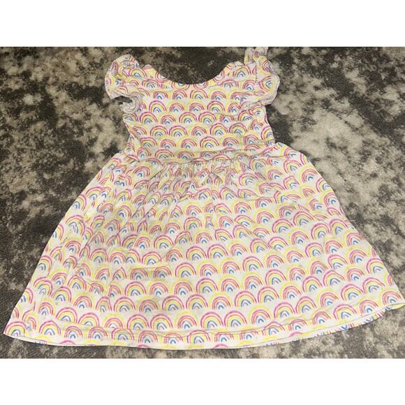 Toddler Girls Sleeveless Rainbow Pattern Dress Play By Littel Sleepies 3t